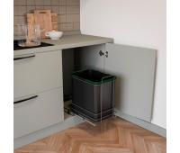 Pattumiera per differenziata Recycle 35 L da cucina, fissaggio sul fondo ed estrazione manuale 8131823 EMUCA - foto 2