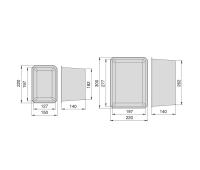 Contenitori organizer per cassetti da bagno Tidy, Plastica grigio antracite, Tecnoplastica, 6 cubi 8098623 EMUCA - foto 1