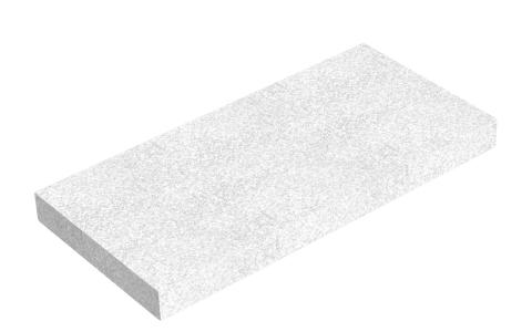 Ricambio per Frattazzo in feltro bianco delicato 25 x 12 cm 48DF1 SIGMA