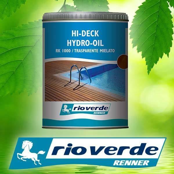 Olio decking per pavimenti in legno all'acqua RK1000 750 ml. RIO VERDE RENNER