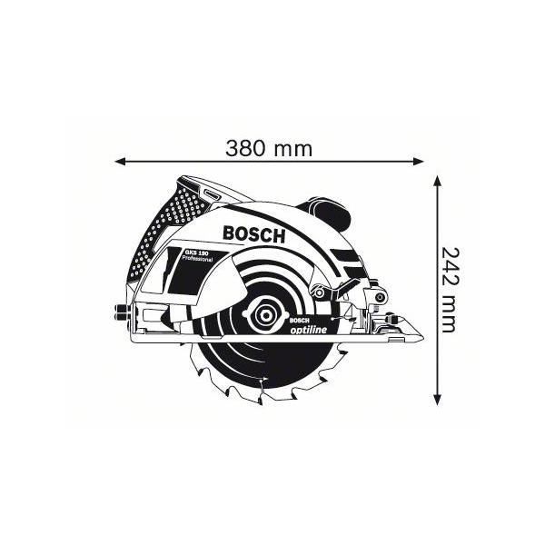 Sega circolare 190 mm 1400 Watt GKS 190 0601623000 Professional Bosch - foto 1