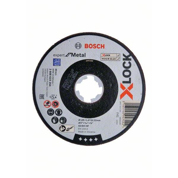 Disco da taglio metallo per smerigliatrici X-LOCK 125 x 1,6 mm 2608619254 BOSCH
