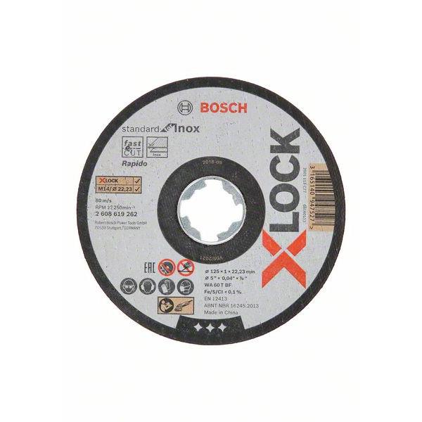 Disco da taglio INOX per smerigliatrici X-LOCK 125 x 1 mm 2608619262 BOSCH