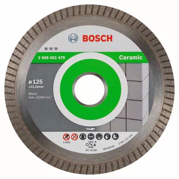 Disco Diamantato per taglio ceramica e gres Extraclean Turbo 125 mm 2608602479 BOSCH