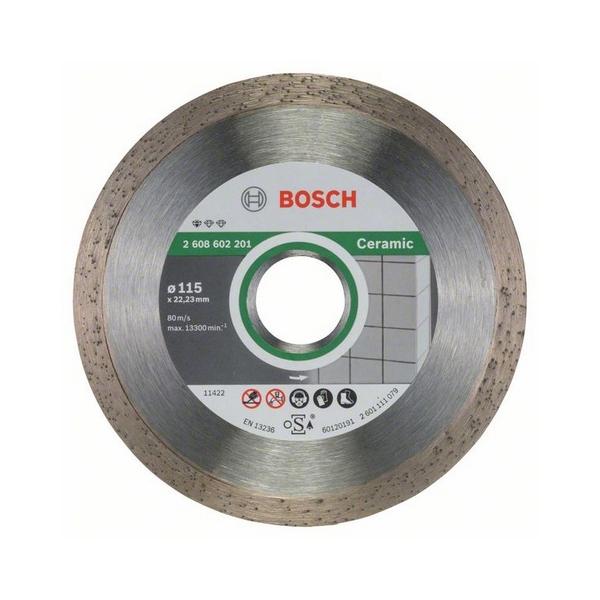 Disco Diamantato continuo per smerigliatrici Standard for Ceramic 115 mm 2608602201 BOSCH